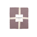 Herringbone Mauve Bed Runner