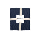 Herringbone Navy Bed Runner