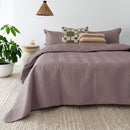 Herringbone Mauve Coverlet Set