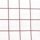 Grid Boysenberry Flannelette Quilt Cover Set