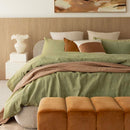Acacia Jacquard Pear Queen Quilt Cover Set Pear