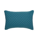 Luna Jacquard Teal Quilt Cover Set