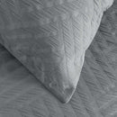 Panama Jacquard Steel Quilt Cover Set