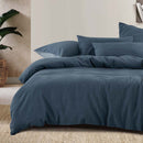 Tide Jacquard Denim Quilt Cover Set