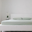 Bulbul Desert Sage Fitted Sheet & Pillowcase Set
