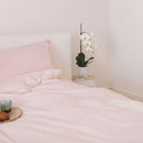 Bulbul Pink Salt Fitted Sheet & Pillowcase Set