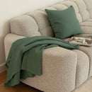 Milo Juniper Waffle Square Cushion