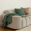 Milo Juniper Waffle Square Cushion