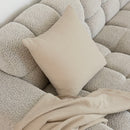 Milo Stone Waffle Square Cushion