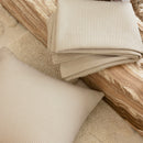 Milo Stone Waffle Square Cushion