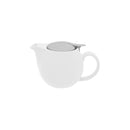 White Infusion Teapot with Infuser & Lid 350ml