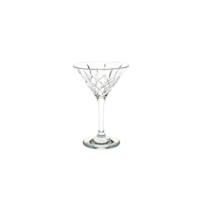 Diamond Cut Martini Glass 235ml