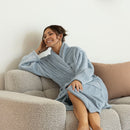 Microplush Steel Blue Robe