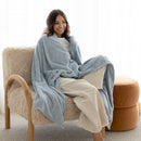 Microplush Steel Blue Throw