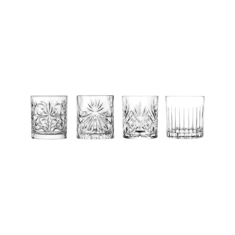 Mixology Trend 4 Piece DOF Tumbler Glass Set 360ml