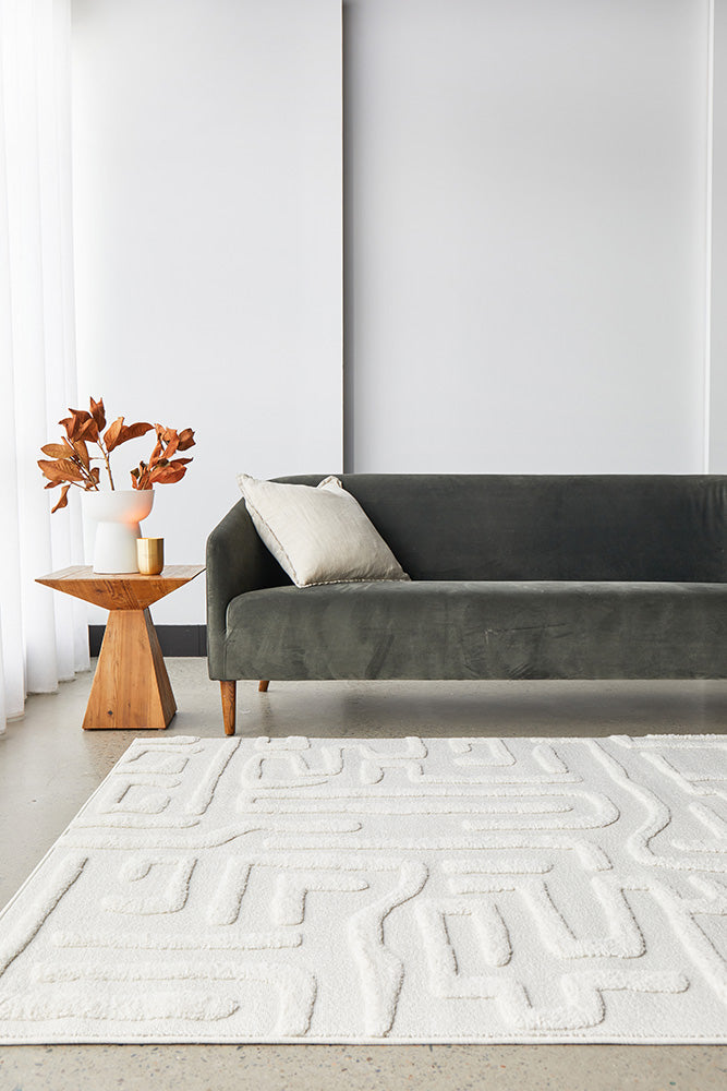 Serenade Arlo White Rug