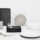 Passe Partout Black Glazed Partout Plate 180mm