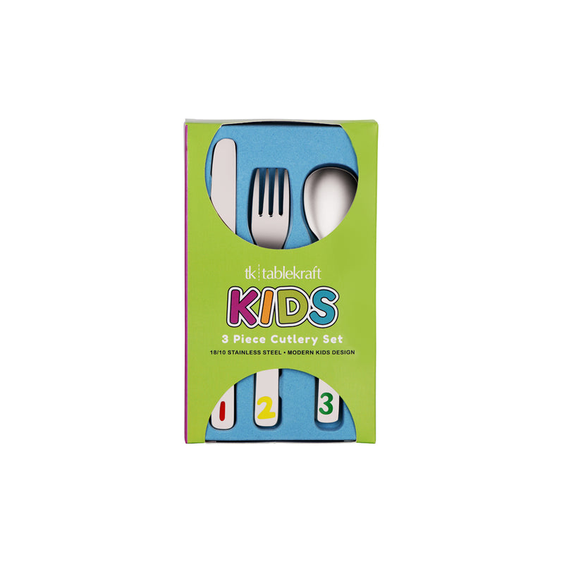 123 Kids Cutlery 3 Piece Set