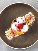 Tablekraft Urban Dark Grey Round Coupe Plate 203mm