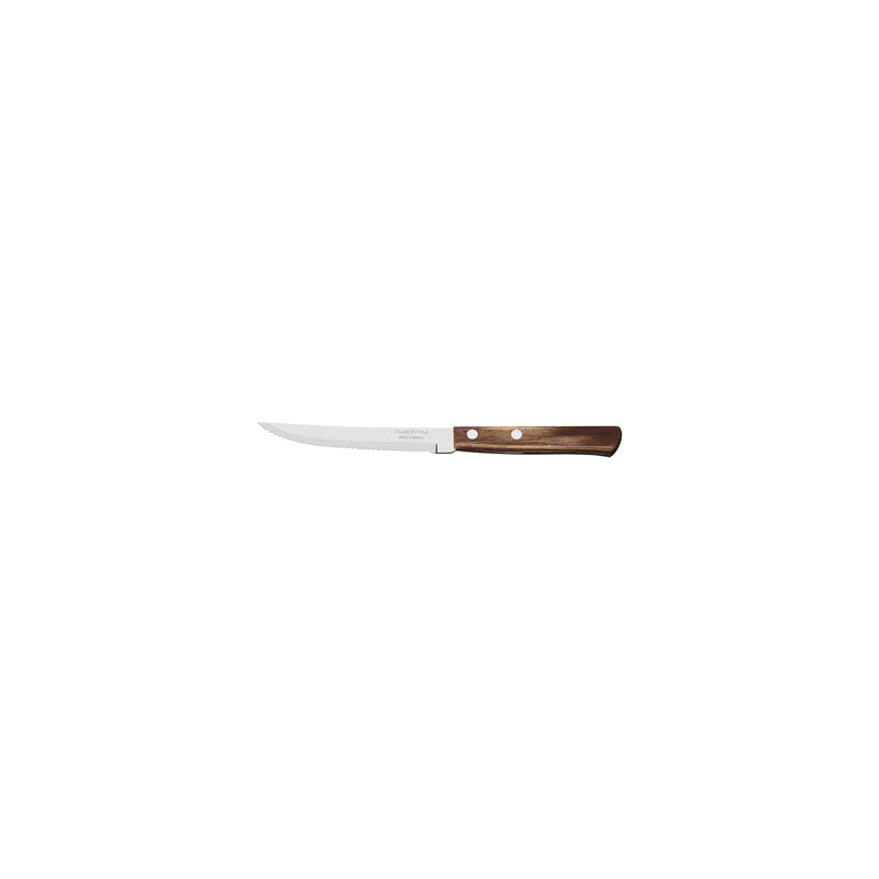 Churrasco Serrated Brown Steak Knife 127mm