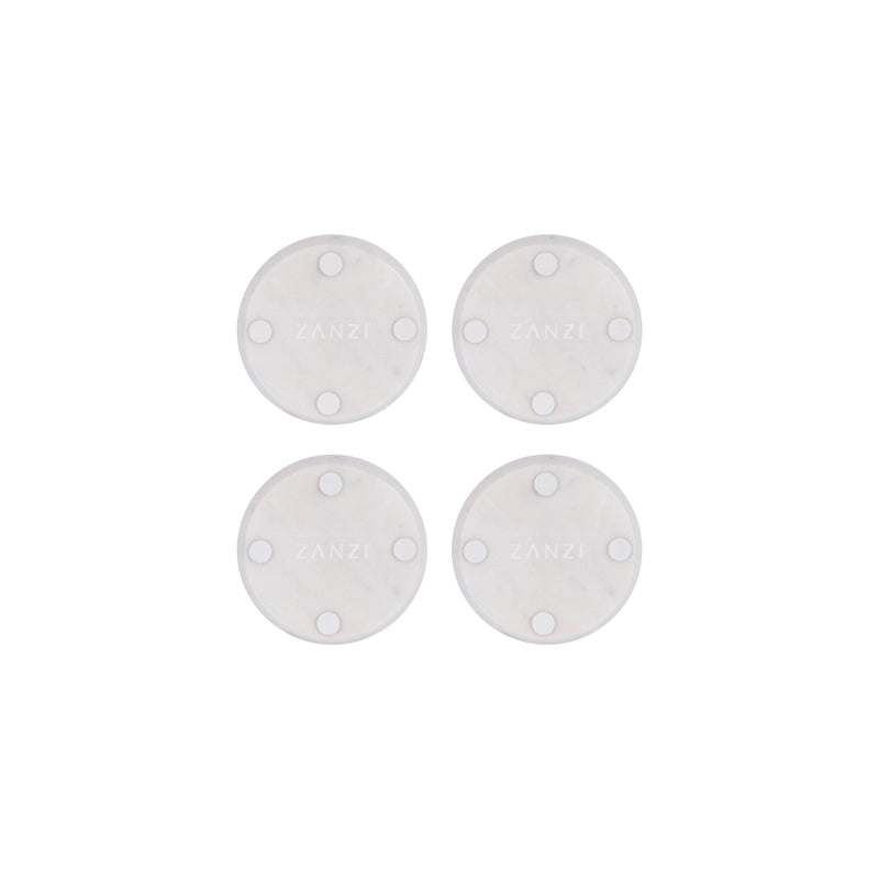White Marble Coasters (4 Pieces) 100x100x6mm