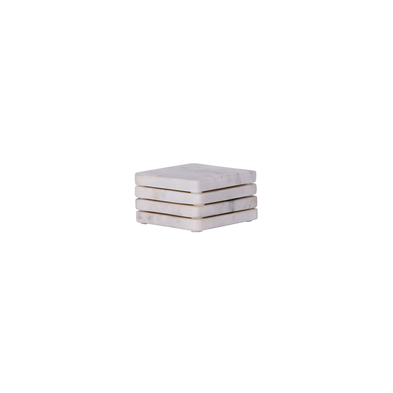 White Marble Coasters (4 Pieces) 90x90x6mm