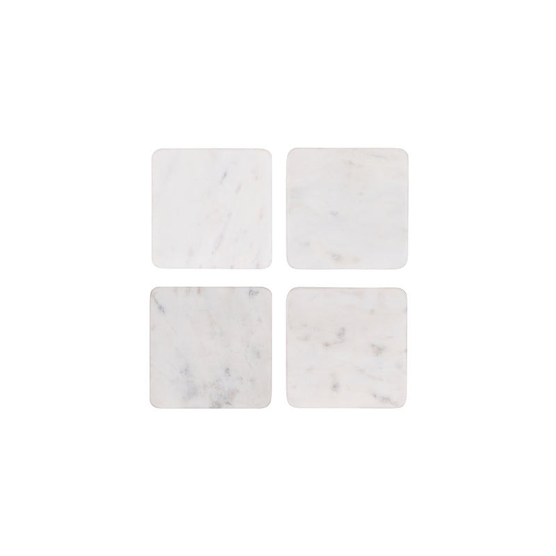 White Marble Coasters (4 Pieces) 90x90x6mm
