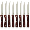 8 Piece Jumbo Steak Knife Pakkawood Set