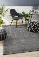 Allure Black Hand Loomed Rug Rug Culture
