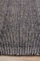 Allure Black Hand Loomed Rug Rug Culture
