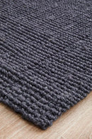 Natural Fiber Navy Runner Rug Culture