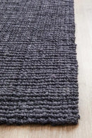Natural Fiber Navy Runner Rug Culture