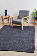 Natural Fiber Navy Rug Rug Culture