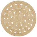 Natural Daisy Jute Round Rug