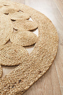 Natural Daisy Jute Round Rug