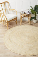 Jute Natural Bleached Round Rug