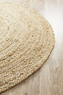 Jute Natural Natural Round Rug