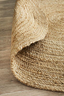 Jute Natural Natural Round Rug
