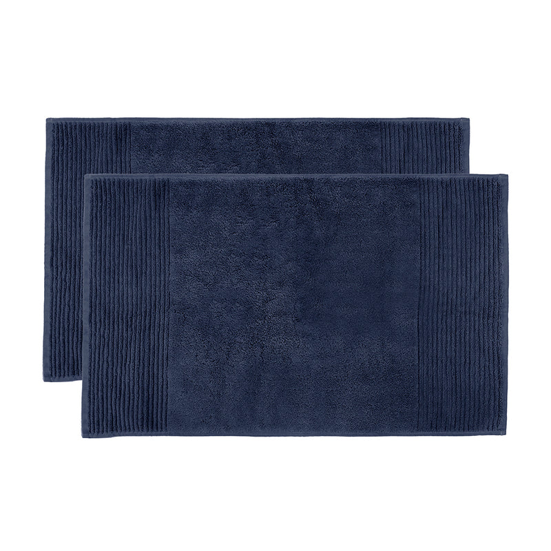 Elvire Bath Mat - 2 Pack - Navy