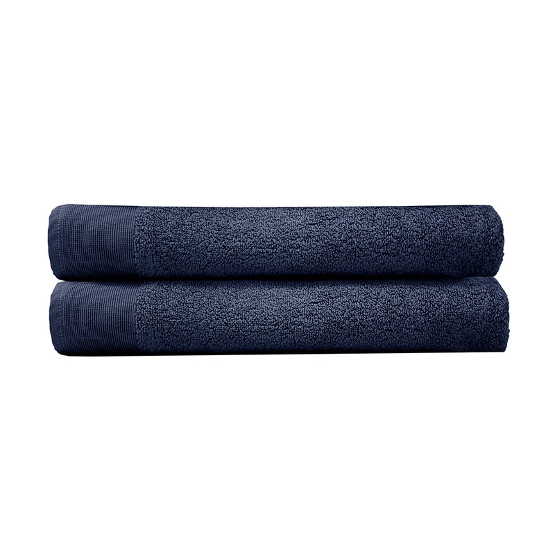 Elvire Bath Sheet - 2 Pack - Navy