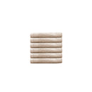 Elvire Face Washer - 6 Pack - Buff