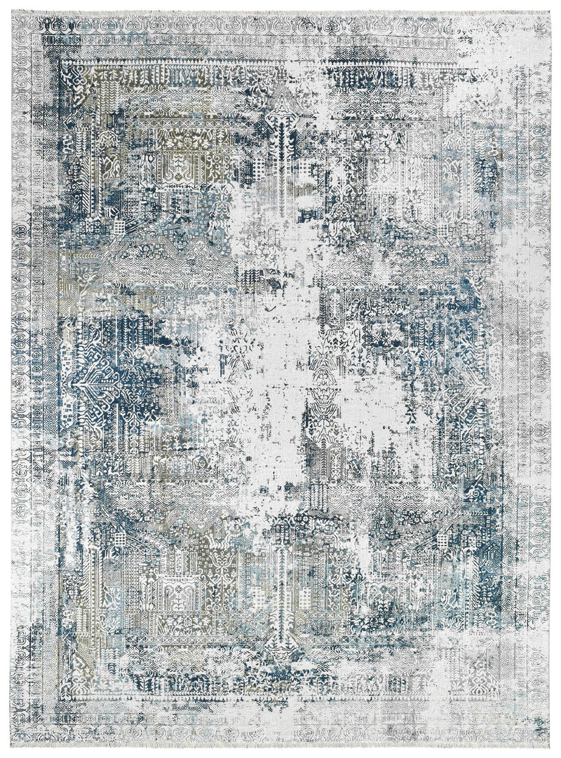 Ripper Abstract Blue Rug