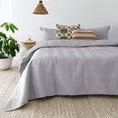 Herringbone Embossed Coverlet Set - Silver