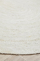 Bondi White Oval Rug