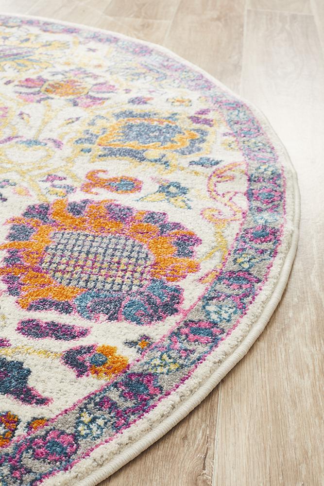 Abigail Multi Round Rug