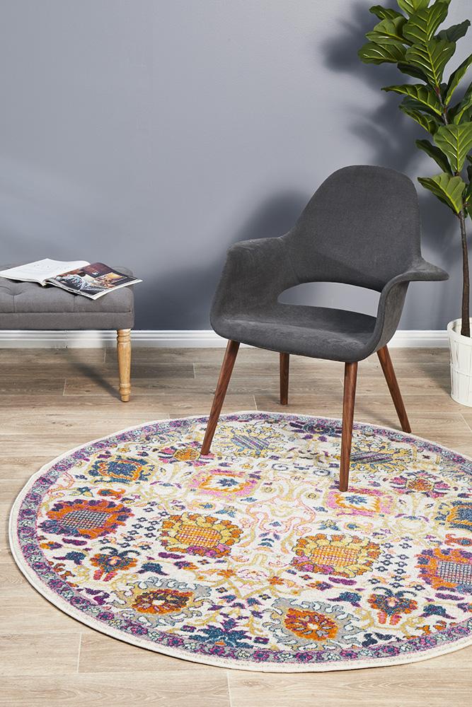 Abigail Multi Round Rug