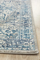 Bursting Blue Runner Rug Culture