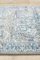 Bursting Blue Runner Rug Culture