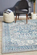 Bursting Blue Rug Rug Culture
