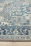Bursting Blue Runner Rug Culture
